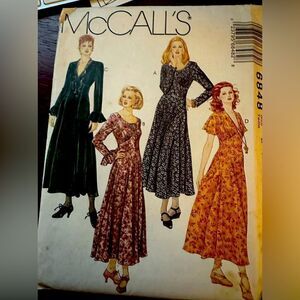 UNCUT MCCALL’S SEWING PATTERNS Some 80’s Dresses